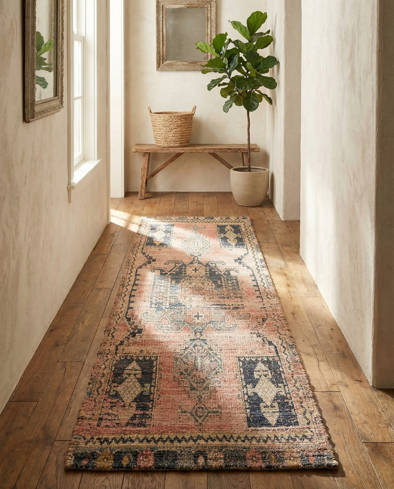 Savannah Threads Collection Area Rug -  Sonoran Runner Antique Red  lifestyle 48