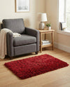 Eternal Plush Oasis Collection Area Rug -  Tranquility (Merlot) Rectangle Merlot  lifestyle 31