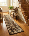Isfahan Elegance Collection Area Rug - Naghsh-e Jahan (Brown) Runner Brown  lifestyle 48