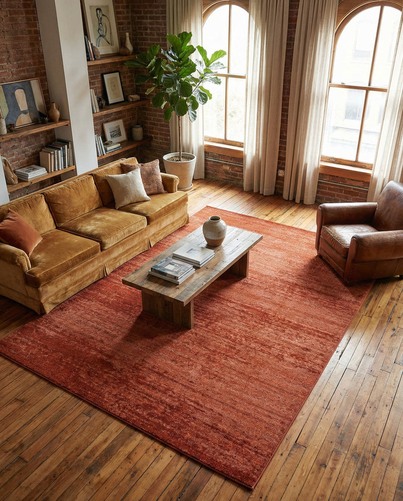 Studio Haven Collection Area Rug -  Gallery (Terracotta) Rectangle Terracotta  lifestyle 35