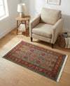 Persian Elegance Collection Area Rug -  Nain Rectangle Light Blue  lifestyle 7