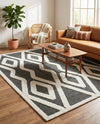 Monochrome Collection Area Rug -  Glacier Rectangle Gray  lifestyle 6