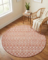 Savannah Pergola Collection Area Rug -  Pergola (Rust Red) Round Rust Red  lifestyle 58