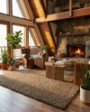 Plush Oasis Collection Area Rug - Serenity (Sandy Brown) Rectangle Sandy Brown  lifestyle 27