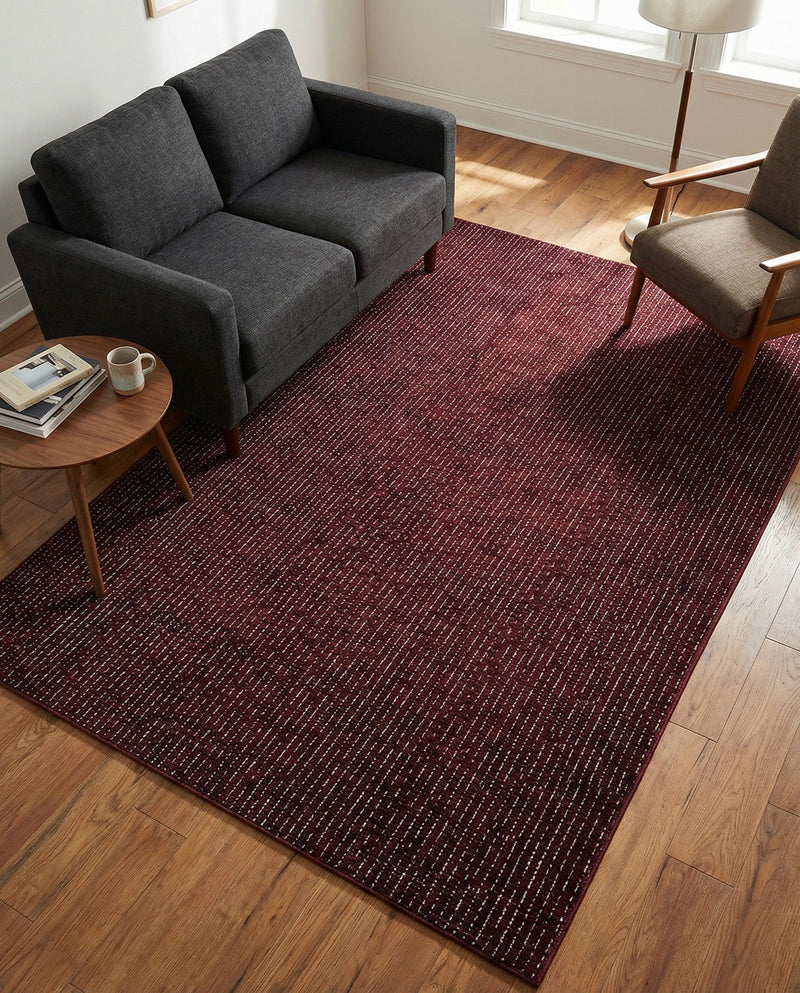 Aravalli Collection Area Rug -  Jaisalmer Rectangle Burgundy Red  lifestyle 57