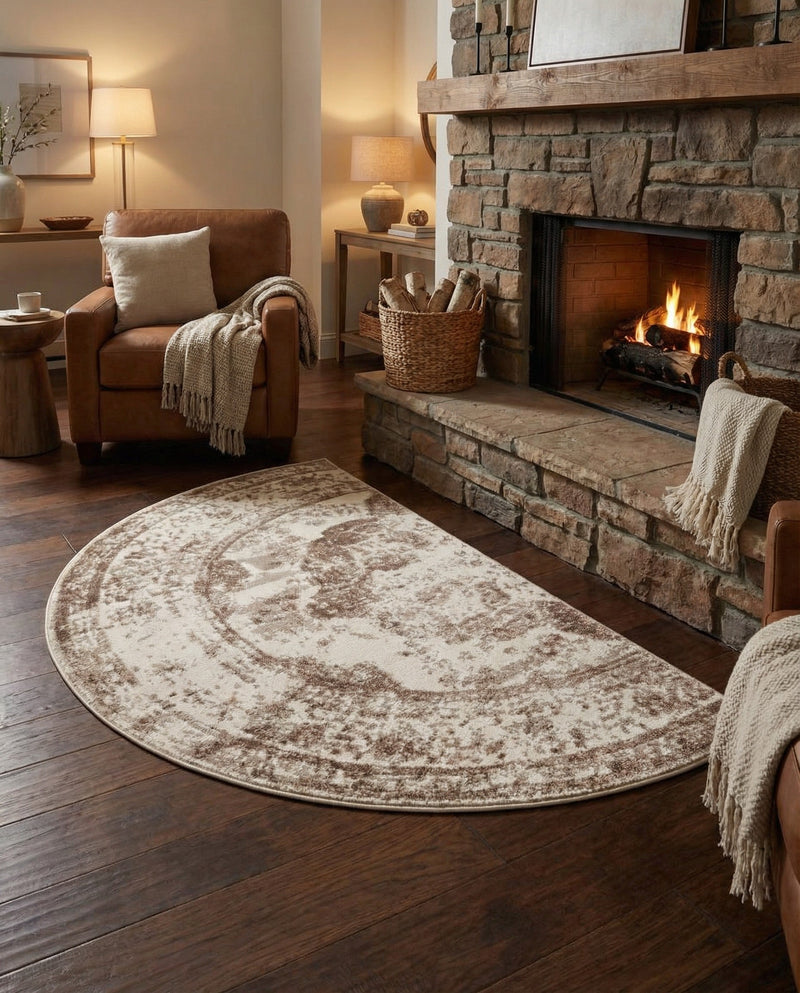Riviera Elegance Collection Area Rug -  Menton (Beige) Hearth Beige  lifestyle 66