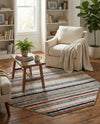 Marrakech Mosaic Collection Area Rug - Casablanca Octagon Ivory  lifestyle 41