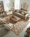 Sienna Collection Area Rug - Umbria Rectangle Caramel and Ivory  lifestyle 46