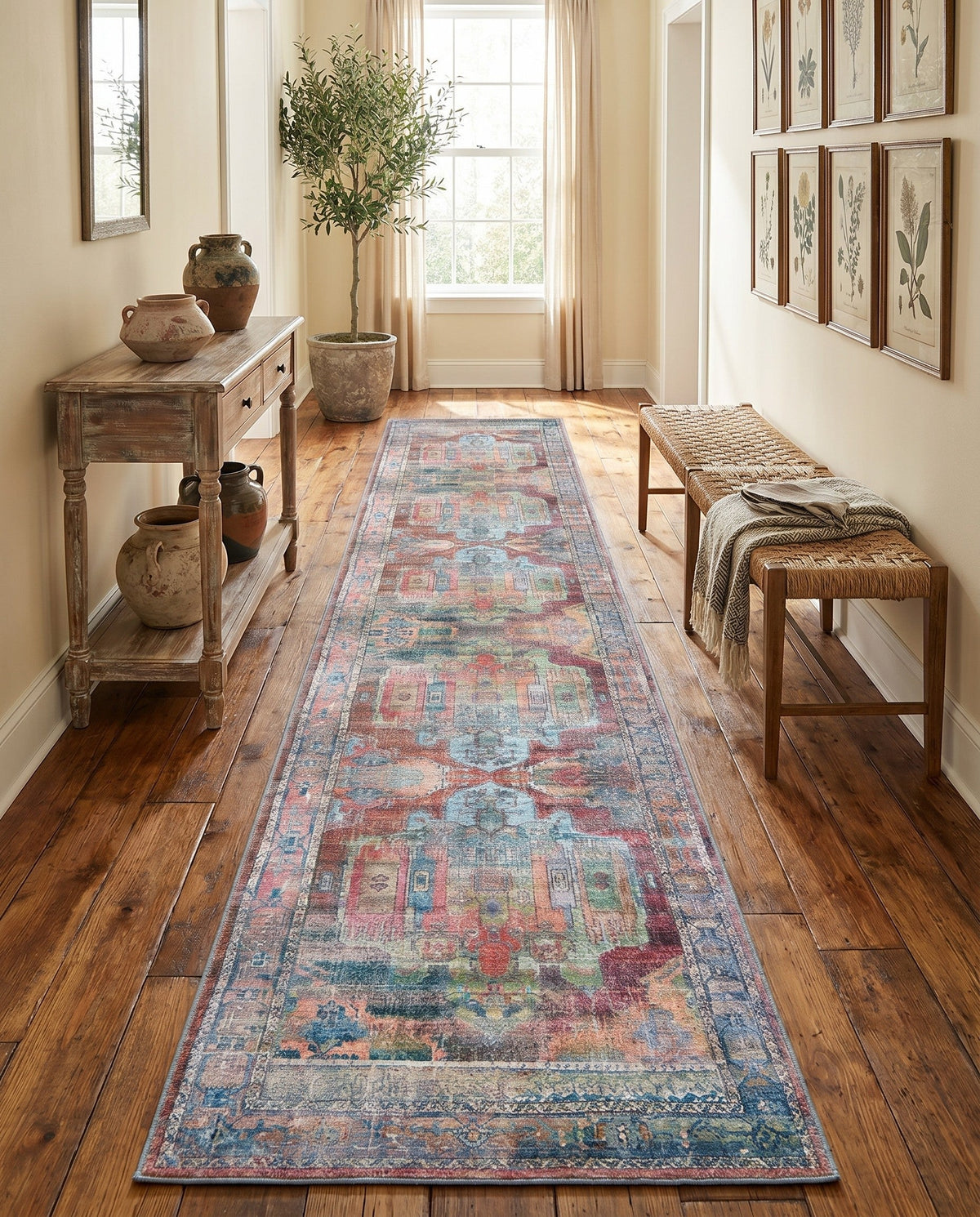 Zahara Oasis Collection Area Rug - Sahara Runner Multi  lifestyle 165