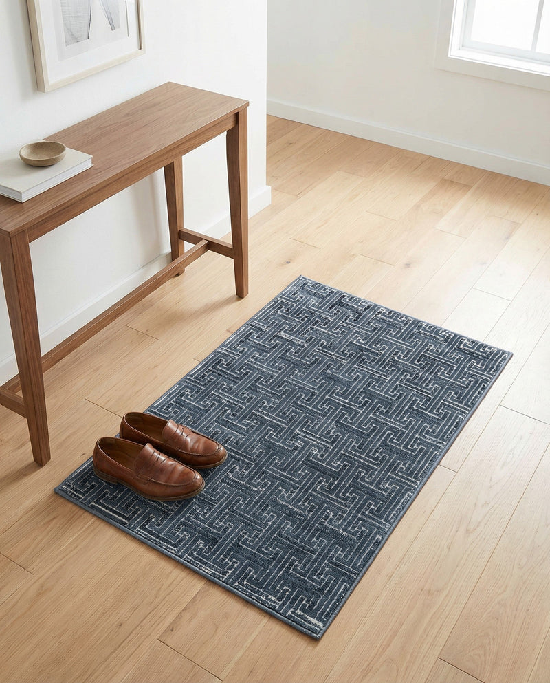 Metro Heights Collection Area Rug -  Hamilton Rectangle Navy Blue  lifestyle 25
