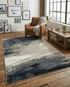 Copenhagen Edge Collection Area Rug - Nyhavn Rectangle Blue  lifestyle 49