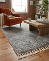 Cozy Cove Shag Collection Area Rug -  Harbor Rectangle Gray  lifestyle 37
