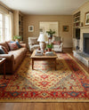 Persian Elegance Collection Area Rug -  Golestan Rectangle Tan  lifestyle 10