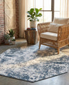 Luminara Sands Collection Area Rug - Elysium (Vintage Blue) Octagon Vintage Blue  lifestyle 43