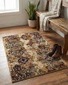 Bistro Lounge Collection Area Rug -  Piccolo Rectangle Beige  lifestyle 30