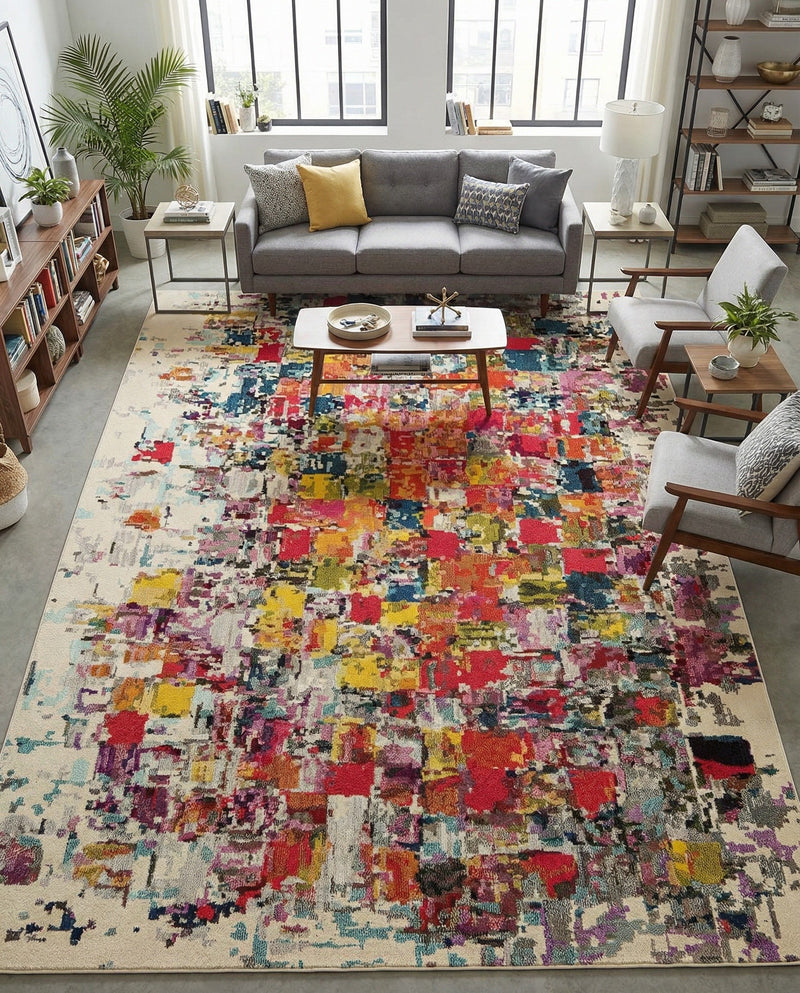 Marrakesh Elegance Collection Area Rug -  Azilal Rectangle Multi  lifestyle 25