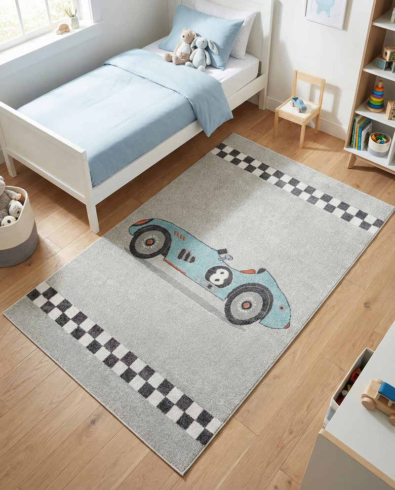 Wonder Tykes Collection Area Rug -  Confetti Rectangle Gray  lifestyle 5