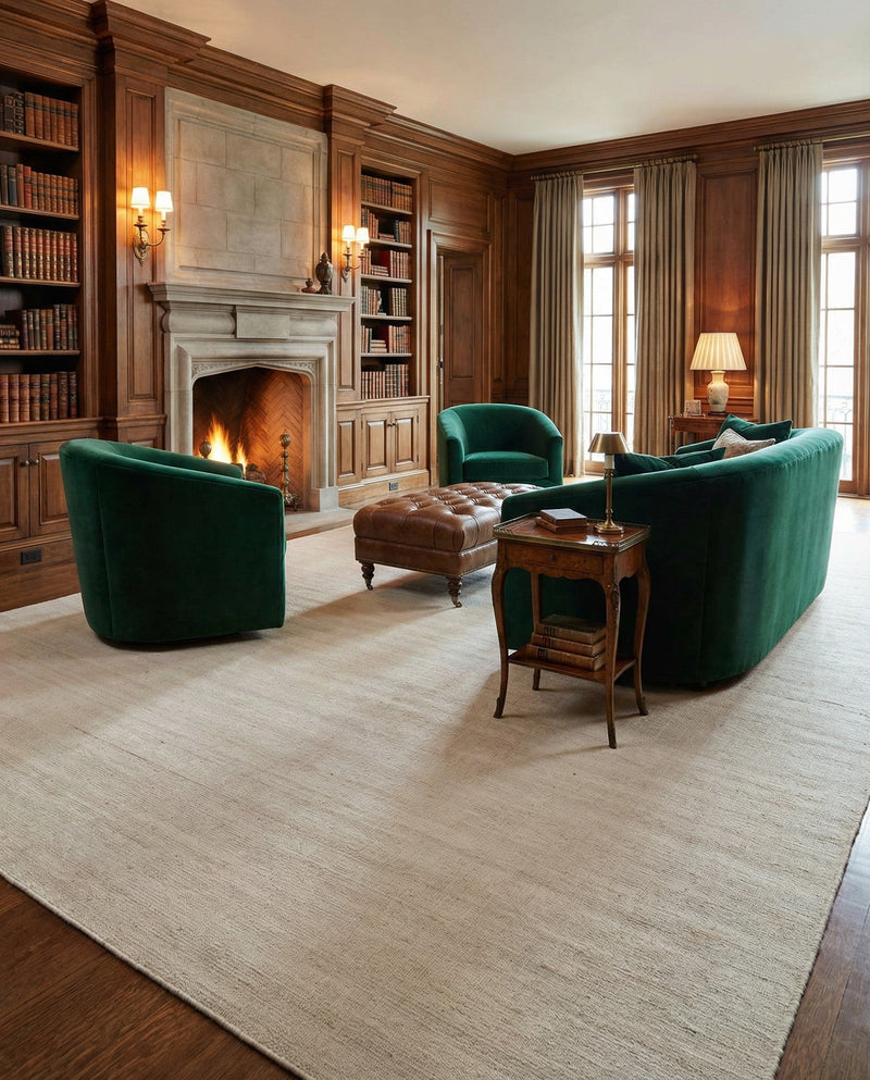Berkshire Estate Collection Area Rug - Windsor (Vanilla Bean) Rectangle Vanilla Bean  lifestyle 30