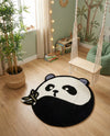 Whimsy Wonders Wool Collection Area Rug -  Summit Round Black and White  lifestyle 7
