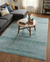 Metro Heights Collection Area Rug -  Yorkville Rectangle Turquoise  lifestyle 21