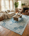 Coastal Haven Collection Area Rug - Seabreeze (Navy Blue) Rectangle Navy Blue  lifestyle 4