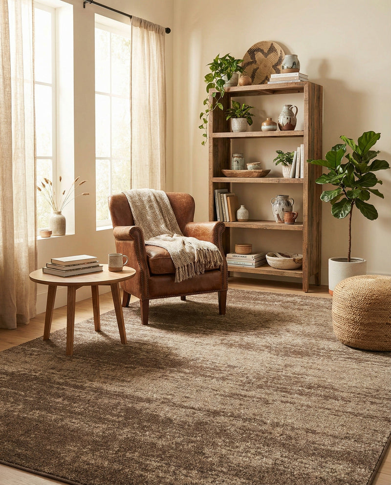 Studio Haven Collection Area Rug -  Gallery (Brown) Rectangle Brown  lifestyle 40