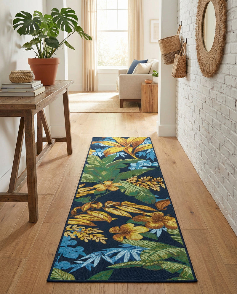Seaside Blooms Collection Area Rug -  Grove Runner Multi  lifestyle 51