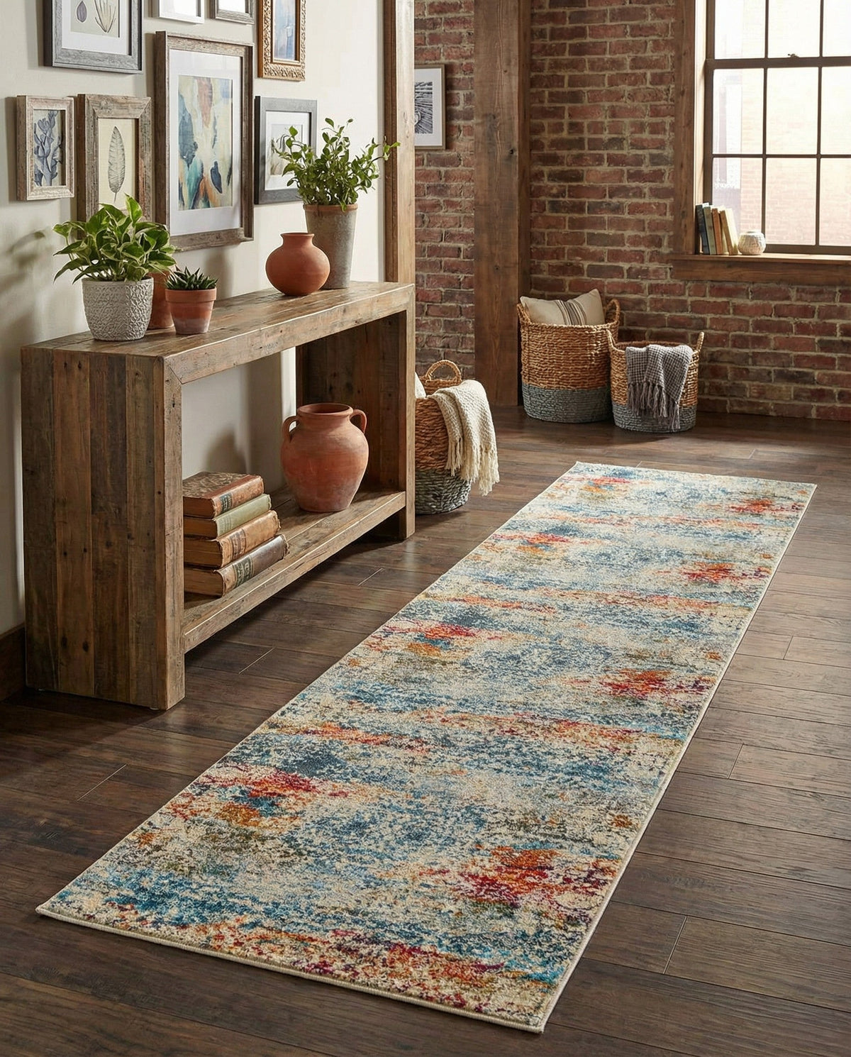 Caribbean Breeze Collection Area Rug -  Isla Runner Cream  lifestyle 129