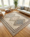 Savannah Threads Collection Area Rug -  Pampas Square Beige  lifestyle 39