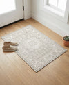 Tribal Terrace Treasures Collection Area Rug -  Incan Isle (Light Gray) Rectangle Light Gray  lifestyle 24
