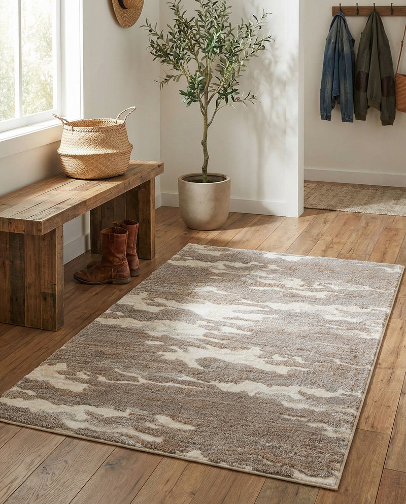 Sienna Collection Area Rug -  Veneto Rectangle Cloud Gray  lifestyle 43