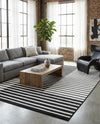 Copenhagen Edge Collection Area Rug -  Vesterbro Rectangle Black  lifestyle 54