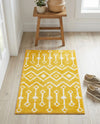 Marrakech Lattice Collection Area Rug - Medina (Yellow) Rectangle Yellow  lifestyle 20