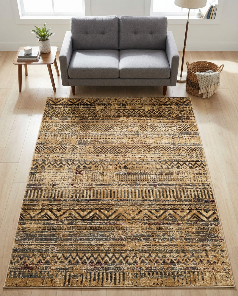 Neptune Elegance Collection Area Rug -  Nereid Rectangle Beige  lifestyle 57