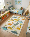 Wonder Tykes Collection Area Rug -  Pastiche Rectangle Ivory  lifestyle 8