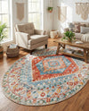 Arcadia Rugs Collection Area Rug -  Xanadu Oval Salmon  lifestyle 71