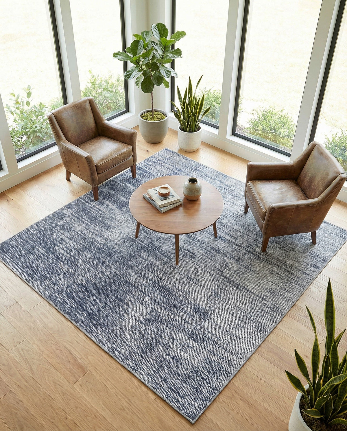Sahara Essence Collection Area Rug - Oasis (Gray) Square Gray  lifestyle 109