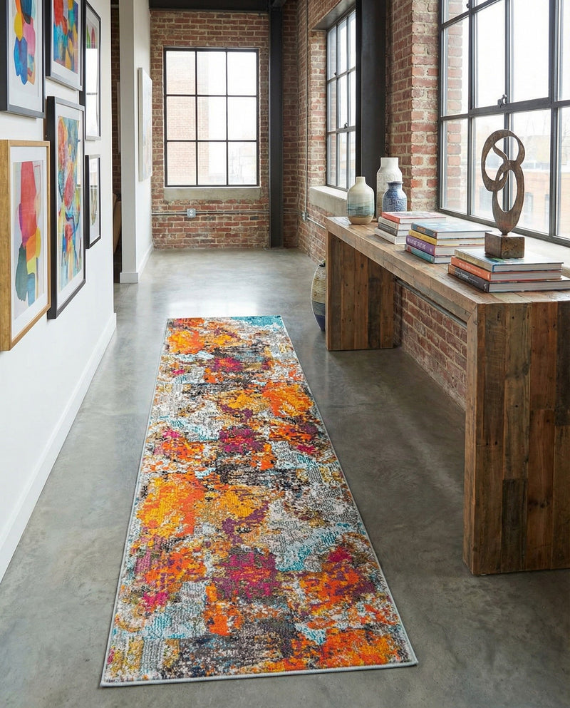 Colorburst Oasis Collection Area Rug -  Spectrum Runner Multi  lifestyle 44