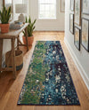 Marrakesh Elegance Collection Area Rug -  Figuig Runner Navy Blue  lifestyle 47