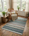 Laguna Sands Collection Area Rug -  Malibu Rectangle Green  lifestyle 12