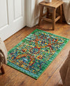 Caribbean Cove Collection Area Rug -  Dominica Rectangle Green  lifestyle 4