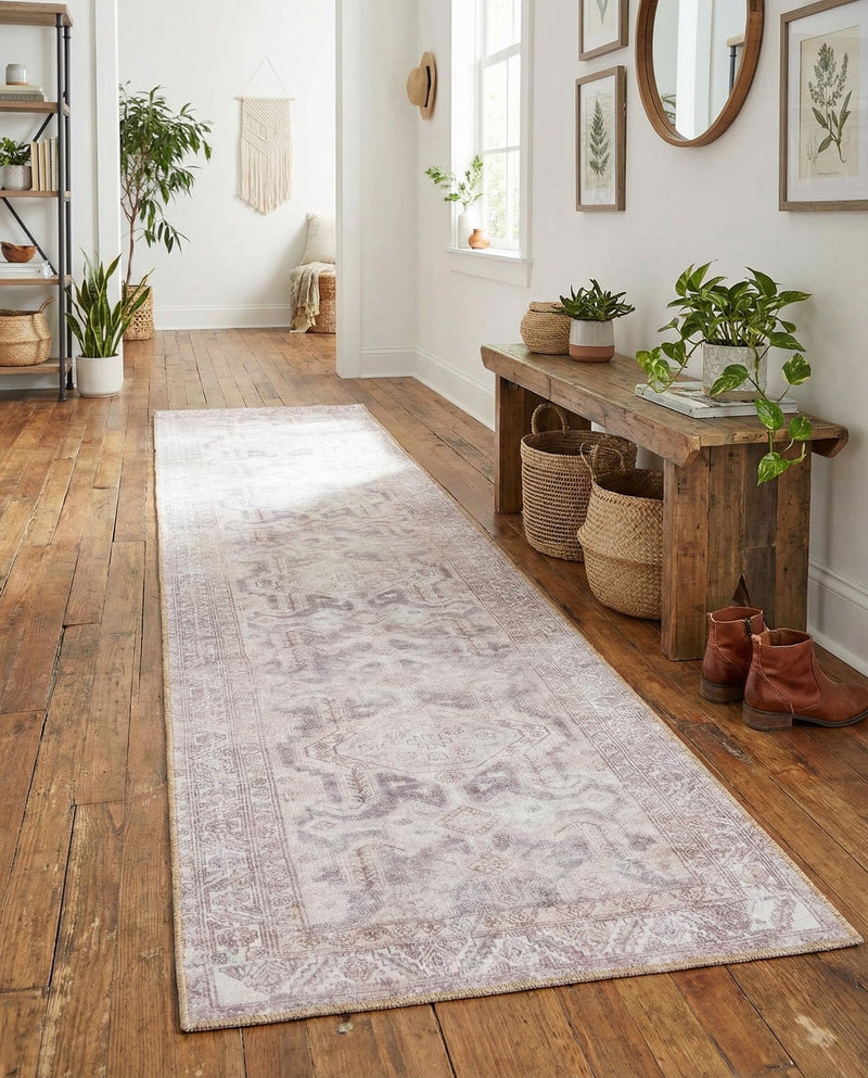 Heritage Elegance Collection Area Rug -  Charlottenburg Runner Gray  lifestyle 75