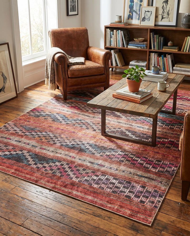 Heritage Elegance Collection Area Rug -  Monticello Rectangle Multi  lifestyle 3