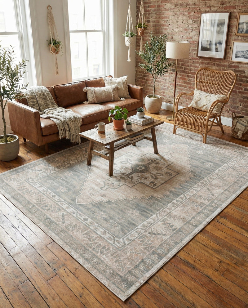 Savannah Series Collection Area Rug -  Augusta (Mink) Rectangle Mink  lifestyle 25