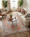 Mykonos Manor Collection Area Rug -  Tinos (Salmon Pink) Rectangle Salmon Pink  lifestyle 6