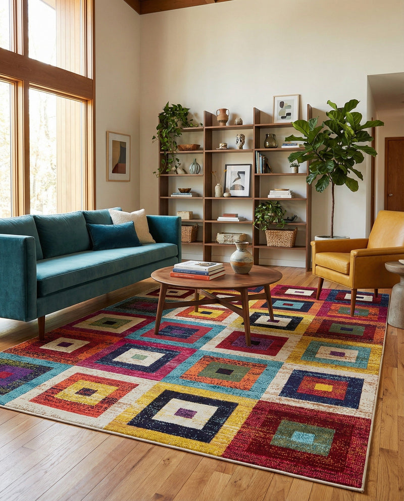 Marrakesh Elegance Collection Area Rug -  Ourika Rectangle Multi  lifestyle 14
