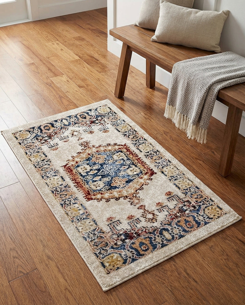 Eden Oasis Collection Area Rug -  Refuge (Cream) Rectangle Cream  lifestyle 14