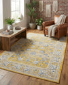 Savannah Series Collection Area Rug -  Beaufort Rectangle Tuscan Yellow  lifestyle 60