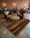 Bistro Lounge Collection Area Rug -  Americano Square Beige  lifestyle 53