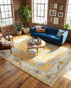 Arcadia Rugs Collection Area Rug - Eden (Yellow) Rectangle Yellow  lifestyle 23